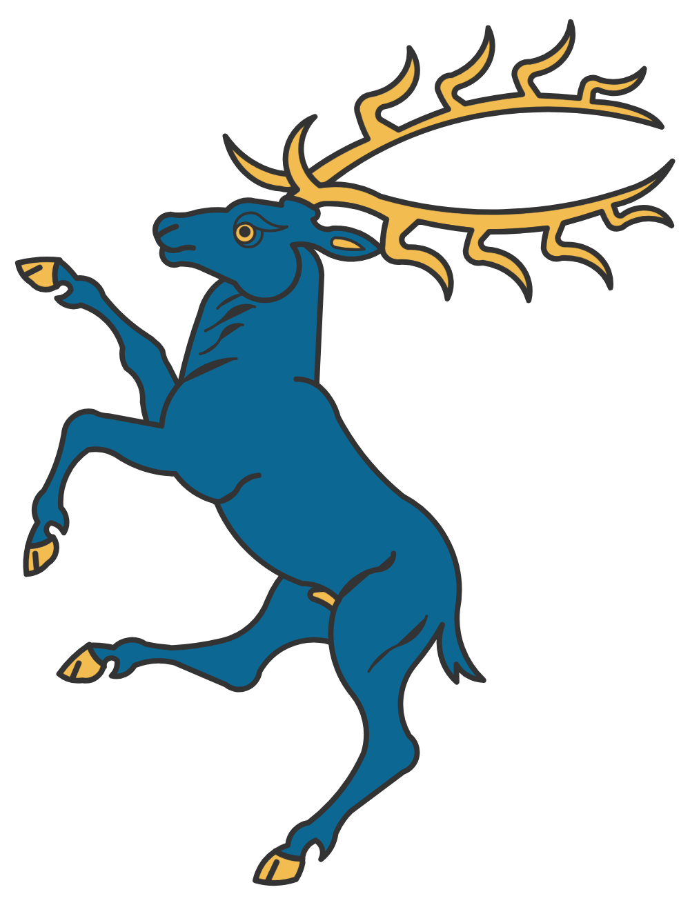 Stag rampant by cobbit