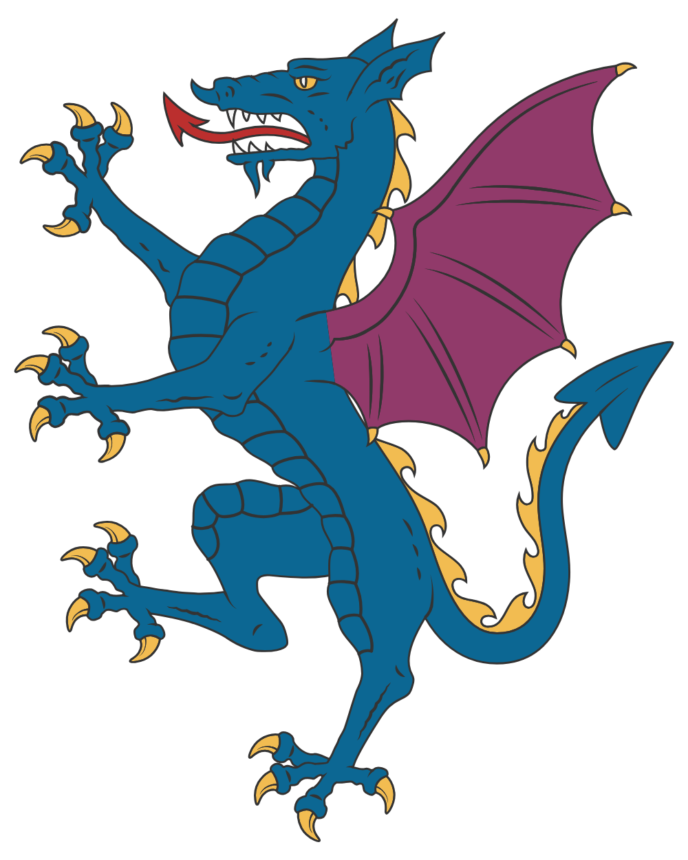 Dragon rampant by vlk2020