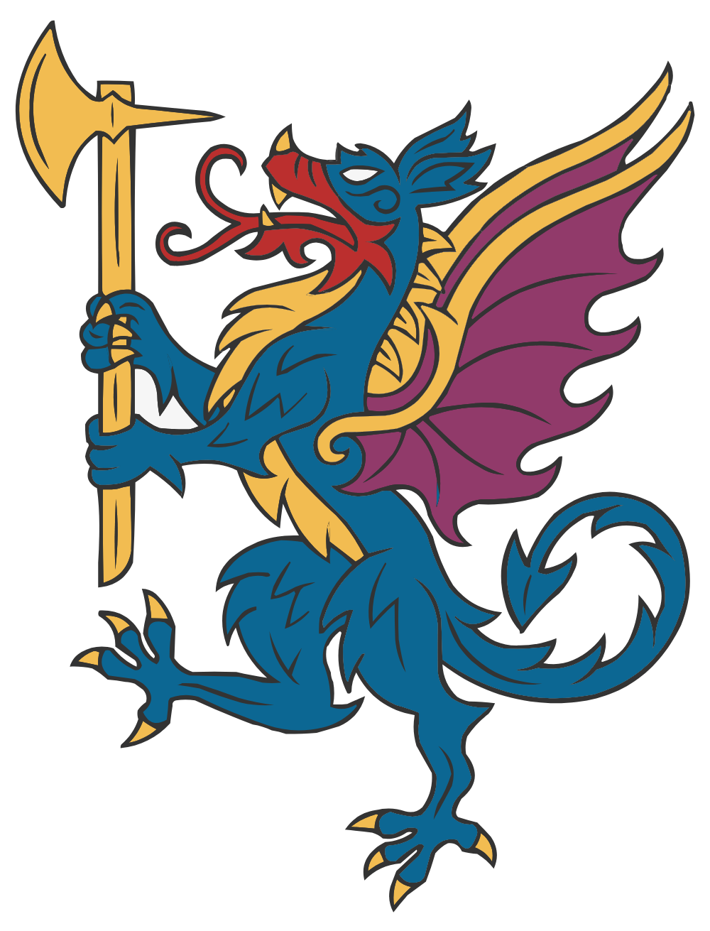 Dragon Rampant maintaining a battle-axe by threecrownsor