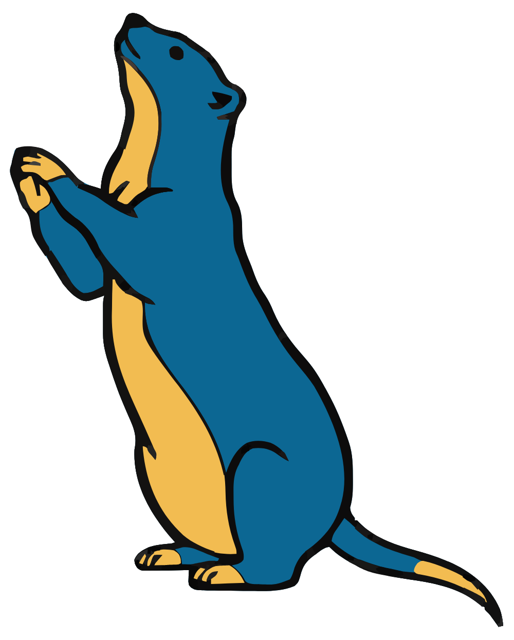 Stoat Rampant by theothermeisnthere